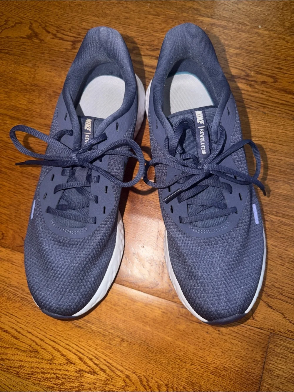 Nike Navy and White Women's Athletic Shoes